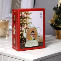 Светодиодная фигура &laquo;Снеговик&raquo; 8 &times; 13.3 &times; 4.5 см, пластик, батарейки АААх2 (не в комплекте), свечение тёплое белое