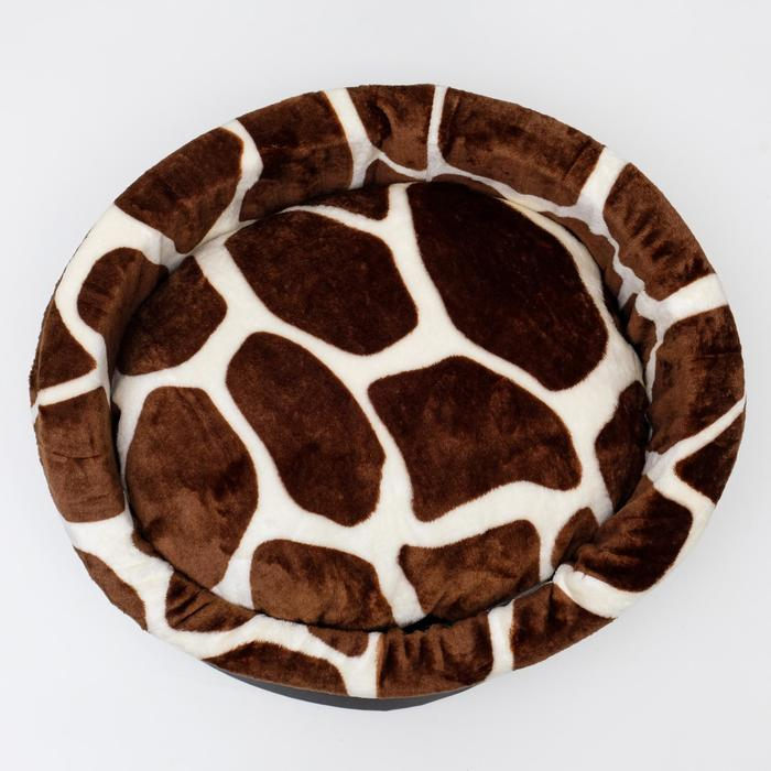 Лежанка "Оксфорд" №2, с мехом, 46 х 36 х 15 см микс цветов