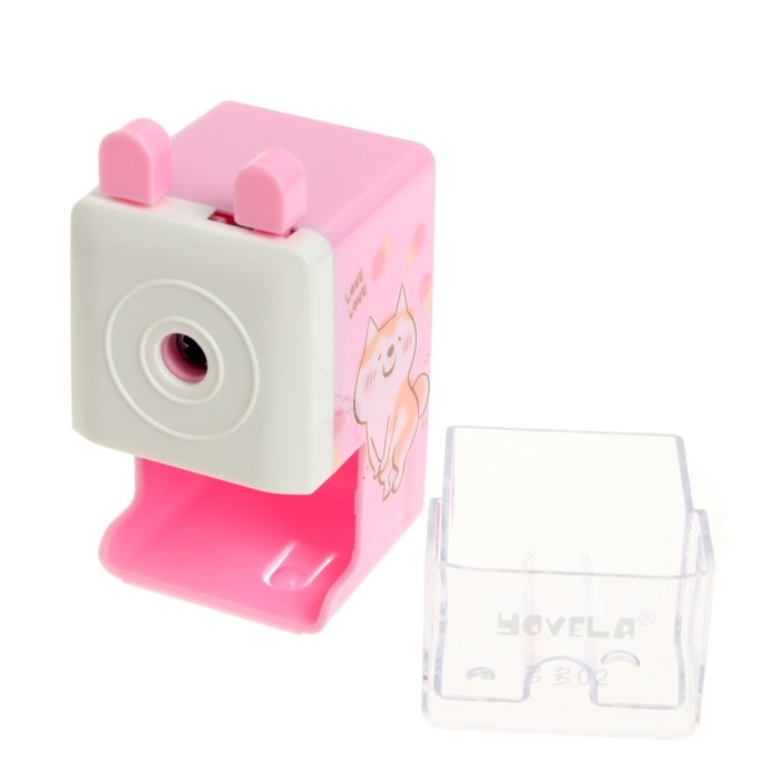 Точилка механическая с контейнером "Классика", МИКС