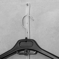 Держатель для плечиков, 13 отверстий, 48&times;1,8 см, набор 20 шт., цвет прозрачный