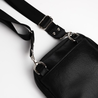 Сумка мужская через плечо TEXTURA, искусственная кожа, цвет чёрный