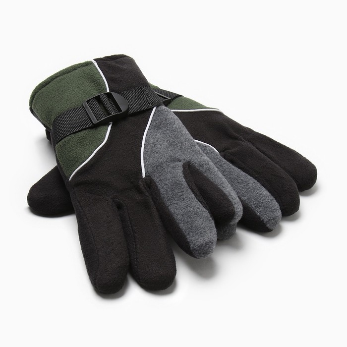 Перчатки мужские двухслойные MINAKU цв.серый/хаки, р-р 26 см Перчатки мужские двухслойные MINAKU цв.серый/хаки, р-р 26 см