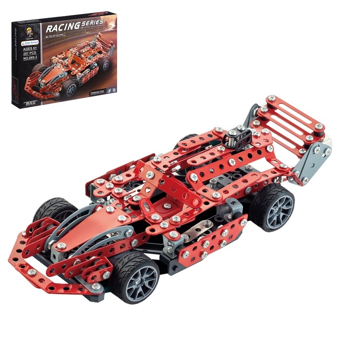 Конструктор металлический &laquo;Гонка&raquo;, 287 деталей