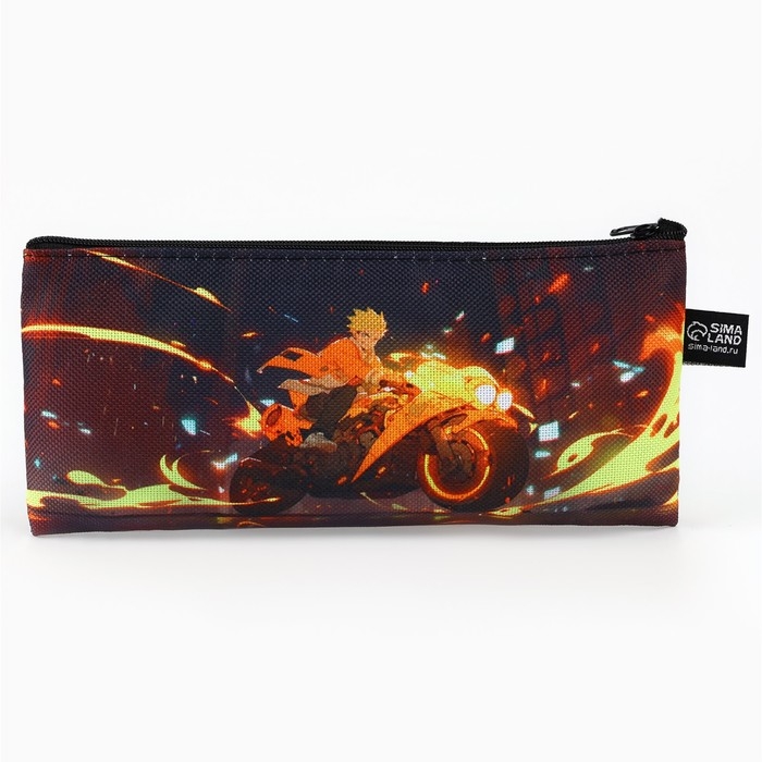 Пенал школьный текстильный &laquo;1 сентября: Мото аниме&raquo;, 20 х 8 см
