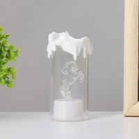 Ночник-свеча "Лошадка" LED от батареек 3хLR44 белый 4,7х4,7х10,5 см RISALUX Ночник-свеча "Лошадка" LED от батареек 3хLR44 белый 4,7х4,7х10,5 см RISALUX