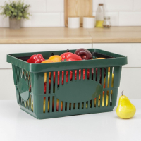 Корзина для покупок, 42,5×30×22,5 см, цвет МИКС Корзина для покупок, 42,5×30×22,5 см, цвет МИКС