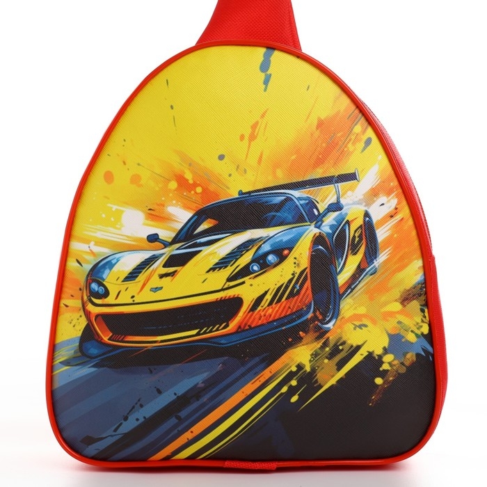 Рюкзак детский дял мальчика через плечо &laquo;Гоночная машинка&raquo;, 23х20,5 см