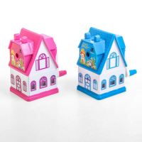 Точилка механическая с контейнером "Домик", МИКС Точилка механическая с контейнером "Домик", МИКС