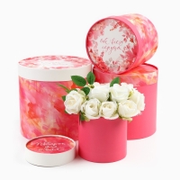 Набор шляпных коробок 4 в 1 &laquo;Для тебя&raquo;, 12 х 12 - 20 х 20 см