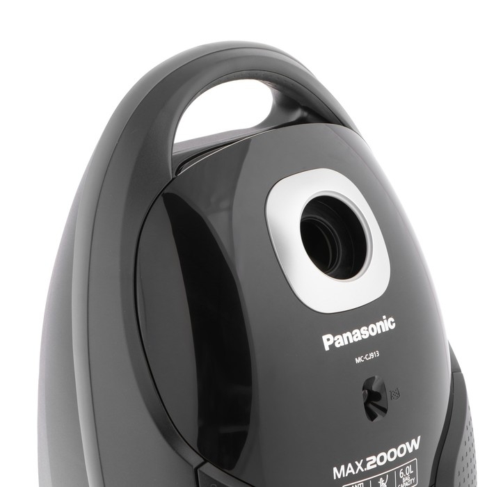 Пылесос PANASONIC MC-CJ913K, мешок, 2000 Вт, 6 л, шнур 5 м, чёрный Пылесос PANASONIC MC-CJ913K, мешок, 2000 Вт, 6 л, шнур 5 м, чёрный