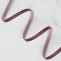 Лента бархатная, 6 мм, 18 ± 1 м, цвет ежевичный №199 Лента бархатная, 6 мм, 18 ± 1 м, цвет ежевичный №199