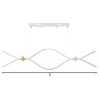 Светильник "Волны" LED 32Вт 6000К белый 100х18-85 см Светильник "Волны" LED 32Вт 6000К белый 100х18-85 см