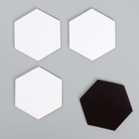 Набор холстов на магните &laquo;Шестиугольник&raquo;, 7,5 см, 4 шт