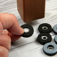 Накладка мебельная круглая ТУНДРА, d=25 мм, 8 шт., полимерная, цвет серый Накладка мебельная круглая ТУНДРА, d=25 мм, 8 шт., полимерная, цвет серый