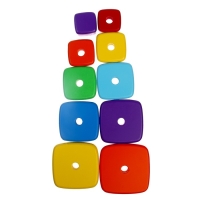 Пирамидка деревянная большая «Квадрат» Пирамидка деревянная большая «Квадрат»