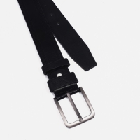 Ремень мужской, ширина 4 см, винт, пряжка металл, цвет чёрный Ремень мужской, ширина 4 см, винт, пряжка металл, цвет чёрный