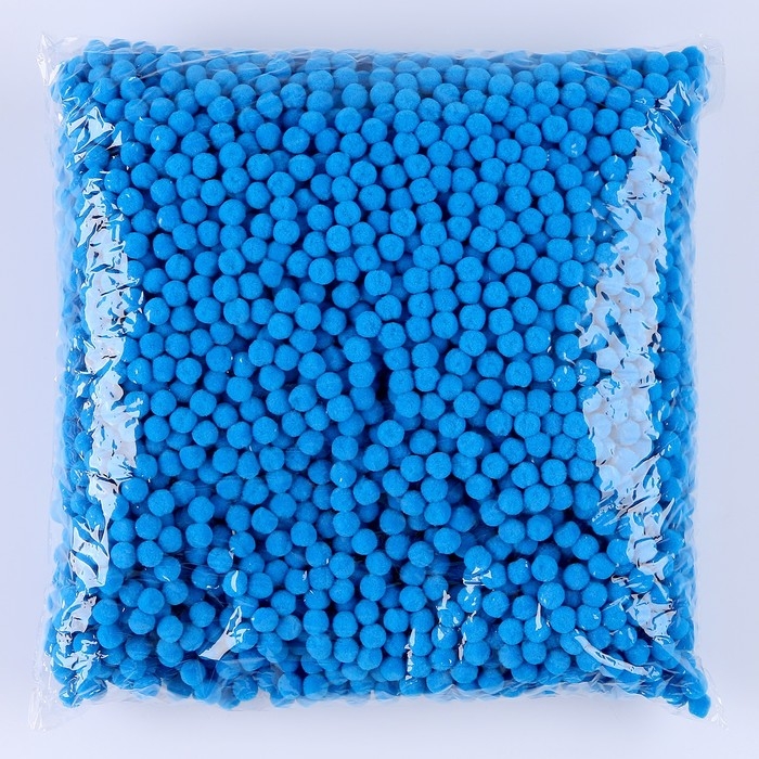 Набор деталей для декора &laquo;Бомбошки&raquo;, набор 5000 шт., размер 1 шт. &mdash; 1 см, цвет голубой