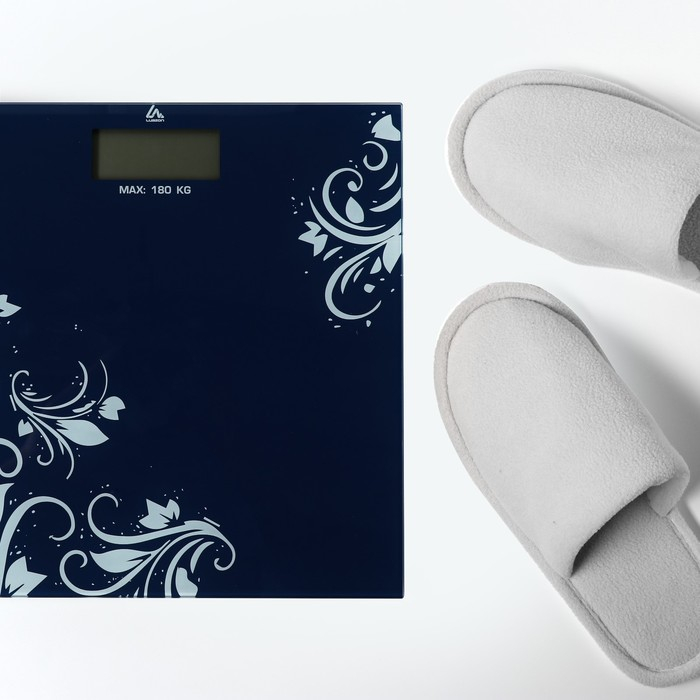 Весы напольные Luazon LVE-005 Весы напольные Luazon LVE-005 "Узор", электронные, до 180 кг, 2хAАА (не в комплекте)