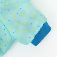 Комбинезон "нежный путь" на меховом подкладе, размер L  (ДС 35, ОШ 35, ОГ 45 см), голубой