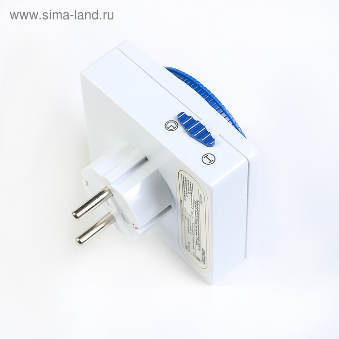 Таймер розеточный Smartbuy, механический, 3500 Вт, 96 вкл./выкл. сутки, интервал 15 мин