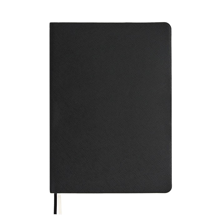 Ежедневник датированный 2024 A5 176 листов, deVENTE.Nobile, мягкая обложка из искусственной кожи, ляссе, кремовый блок 70 г/м2, чёрный Ежедневник датированный 2024 A5 176 листов, deVENTE.Nobile, мягкая обложка из искусственной кожи, ляссе, кремовый блок 70 г/м2, чёрный