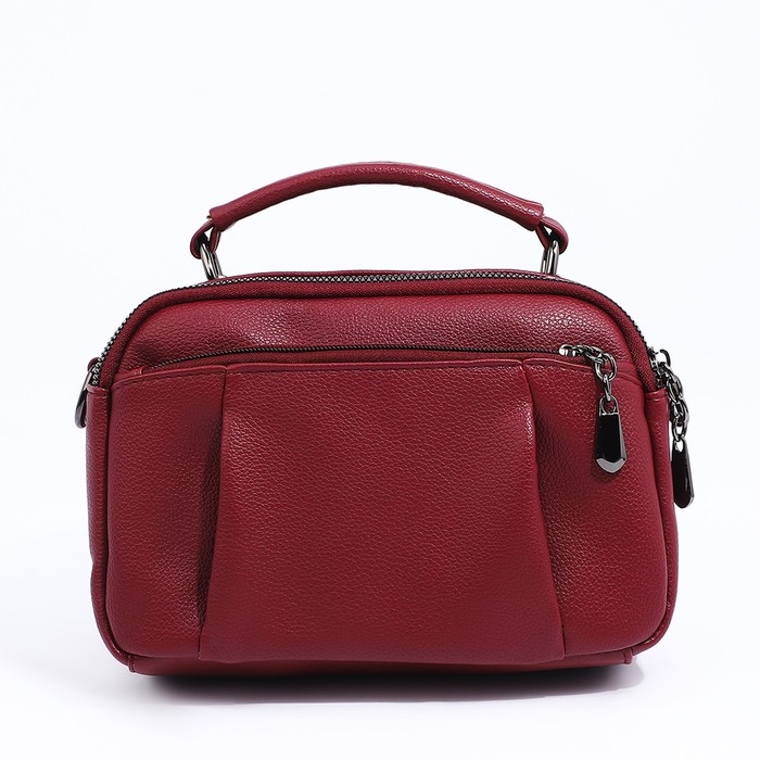 Сумка женская на молнии, цвет бордовый Сумка женская на молнии, цвет бордовый