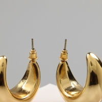 Серьги пластик &laquo;Круг&raquo; гало, цвет золото