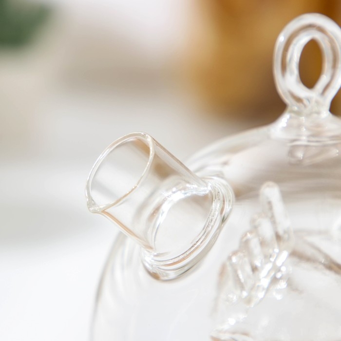 Бутыль стеклянная для соусов и масла 2 в 1 &laquo;Фьюжн. Рыбка&raquo;, 420/50 мл, 12,4&times;10&times;12 см