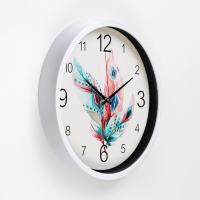 Часы настенные "Пёрышки", d-30 см, дискретный ход Часы настенные "Пёрышки", d-30 см, дискретный ход