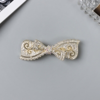 Заколка-автомат для волос "Патриция" бант, 7 см, золото Заколка-автомат для волос "Патриция" бант, 7 см, золото