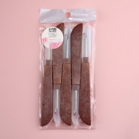 Вспарыватели с колпачками, 12,5 &times; 1,4 &times; 0,7 см, 5 шт, цвет коричневый