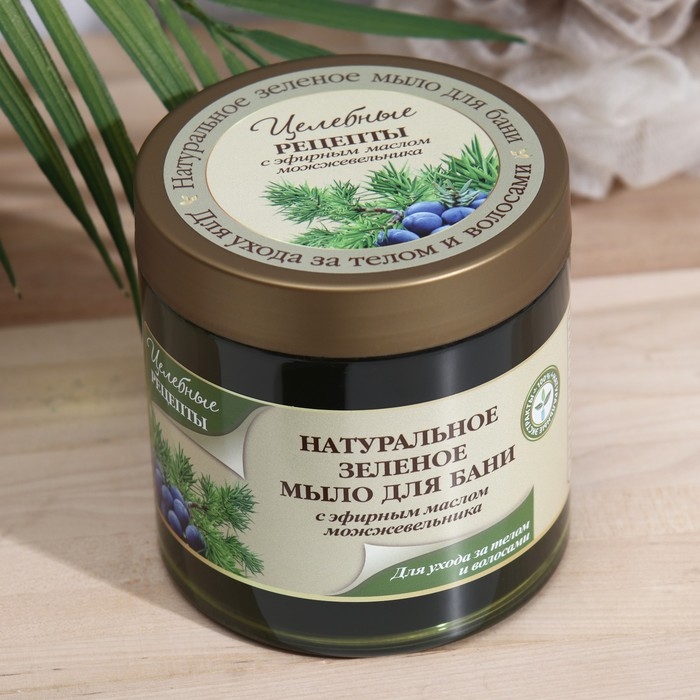Мыло для бани Мыло для бани "Целебные рецепты", зеленое, 500 мл
