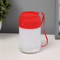 Ночник "Фоси" LED 5 режимов от батареек 3хААА бело-красный 6,5х6,5х11,5 см Ночник "Фоси" LED 5 режимов от батареек 3хААА бело-красный 6,5х6,5х11,5 см