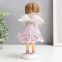 Сувенир полистоун "Девочка в сиреневом платье с сердечком" 9х8х18,5 см Сувенир полистоун "Девочка в сиреневом платье с сердечком" 9х8х18,5 см