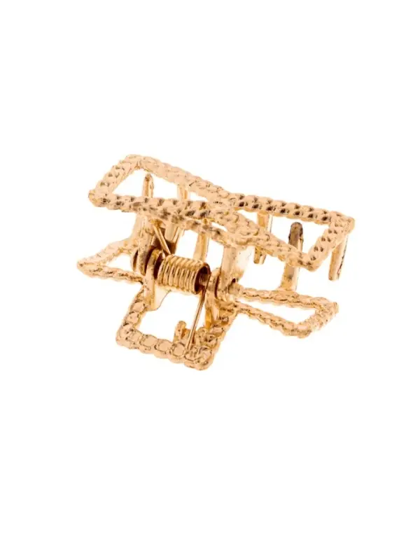 Крабик для волос &laquo;Эмма&raquo;, бантик, 2.5 см, золото