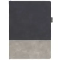 Ежедневник Horizon, недатированный, серый с черным