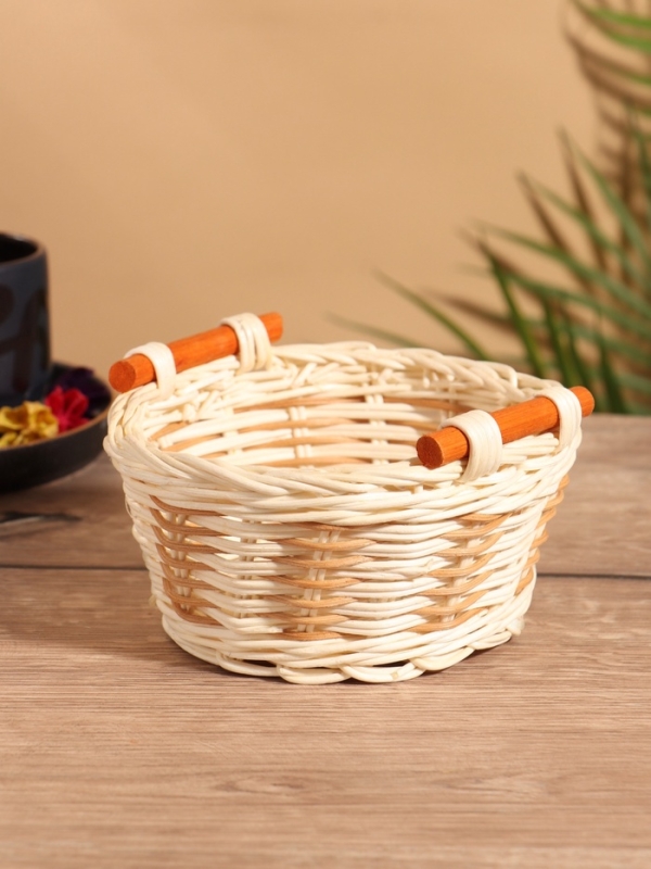 Корзина плетеная 16x15x8 см, ротанг