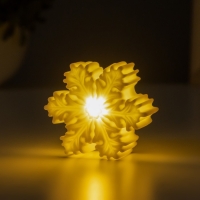 Ночник "Снежинка" 2Вт LED LR44 белый 6,6х6,6х4см Ночник "Снежинка" 2Вт LED LR44 белый 6,6х6,6х4см