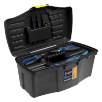 Ящик для инструмента ТУНДРА, 16", 410 х 220 х 190 мм, пластиковый, съемный лоток Ящик для инструмента ТУНДРА, 16", 410 х 220 х 190 мм, пластиковый, съемный лоток