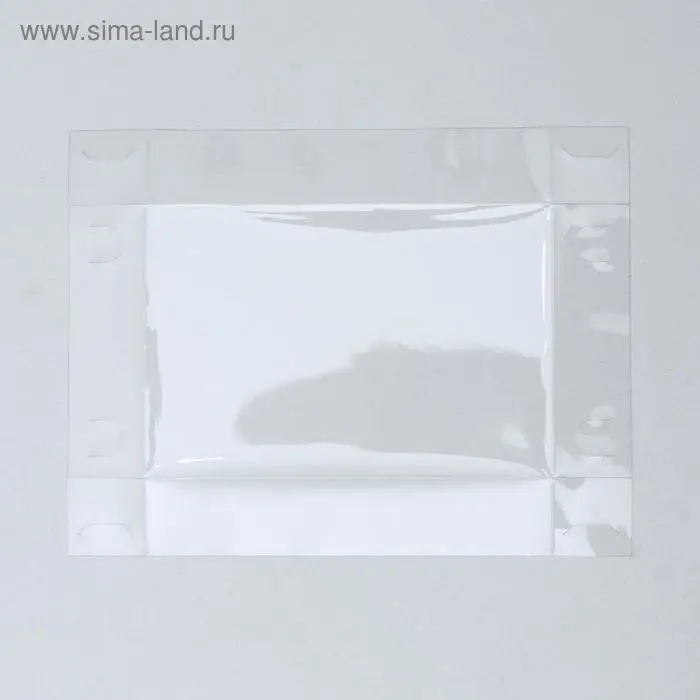 Кондитерская упаковка, коробка для макарун с пластиковой крышкой, &laquo;Люби&raquo;, 18 х 12 х 3.5 см