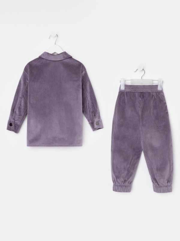 Костюм детский KAFTAN Костюм детский KAFTAN "Velvet", размер 34 (122-128), цвет фиолетовый