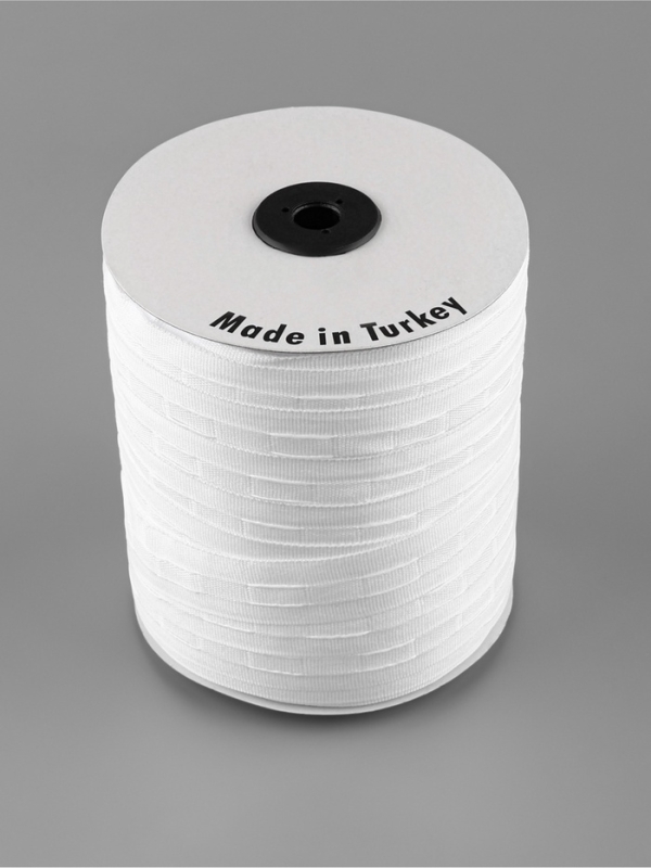 Шторная лента 25мм&times;100&plusmn;1м классическая матовая 2 шнура