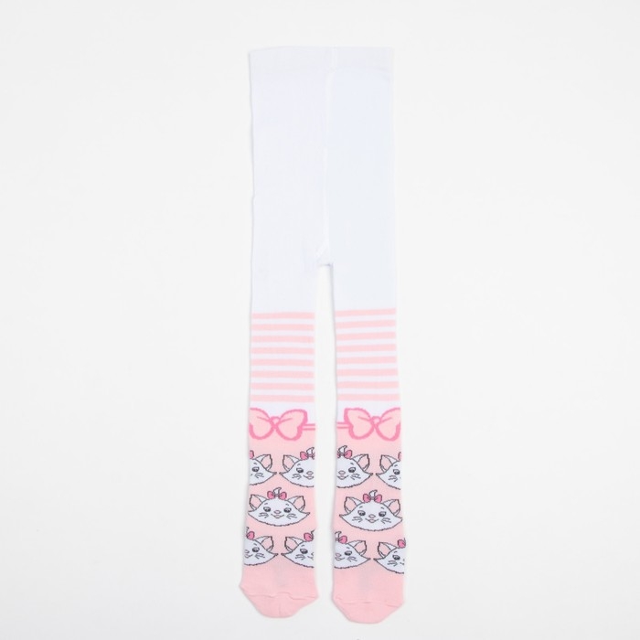 Колготки детские «Мари», Коты аристократы, рост 110-116 см, цвет белый/розовый Колготки детские «Мари», Коты аристократы, рост 110-116 см, цвет белый/розовый