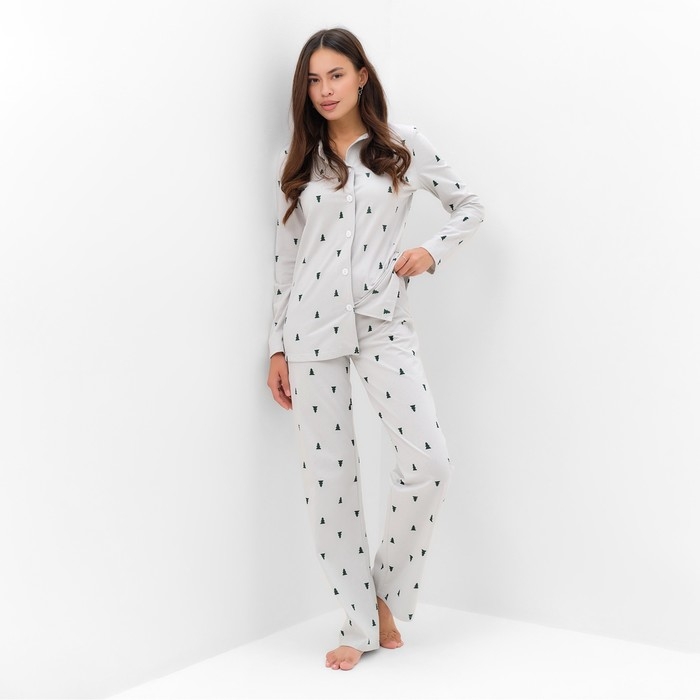 Пижама женская (рубашка и брюки) KAFTAN Пижама женская (рубашка и брюки) KAFTAN "Елки" р.48-50