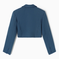 Пиджак укороченный MIST Base, р. 46, синий