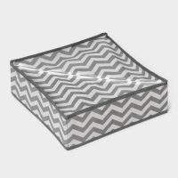 Органайзер для хранения белья &laquo;Зигзаг&raquo;, 12 ячеек, 32&times;32&times;10 см, цвет серый