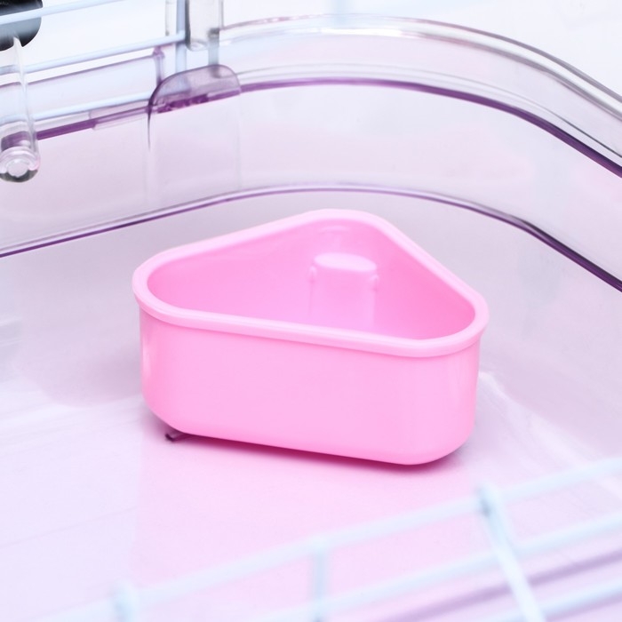 Клетка для грызунов с наполнением, 32 х 21 х 25 см, розовая Клетка для грызунов с наполнением, 32 х 21 х 25 см, розовая