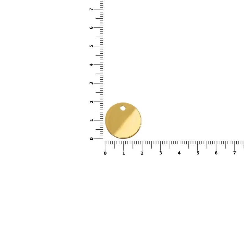 Шильдик металлический Alfa Sirkel, золотистый глянцевый