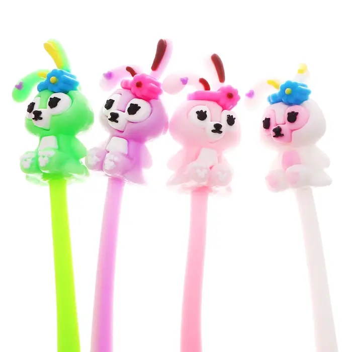 Ручка - прикол гелевая &laquo;Зайчик&raquo;, синий стержень, МИКС