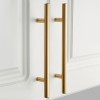 Ручка рейлинг ТУНДРА BISTRO,  d=12 мм, м/о 128 мм, цвет золото